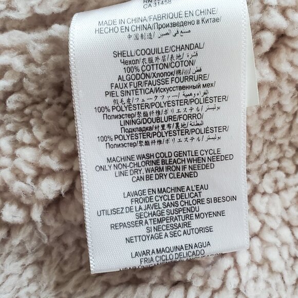 BCBGeneration Camouflage Faux Fur Lined Studded Hidden Hoodie Jacket SZ M - Picture 13 of 14